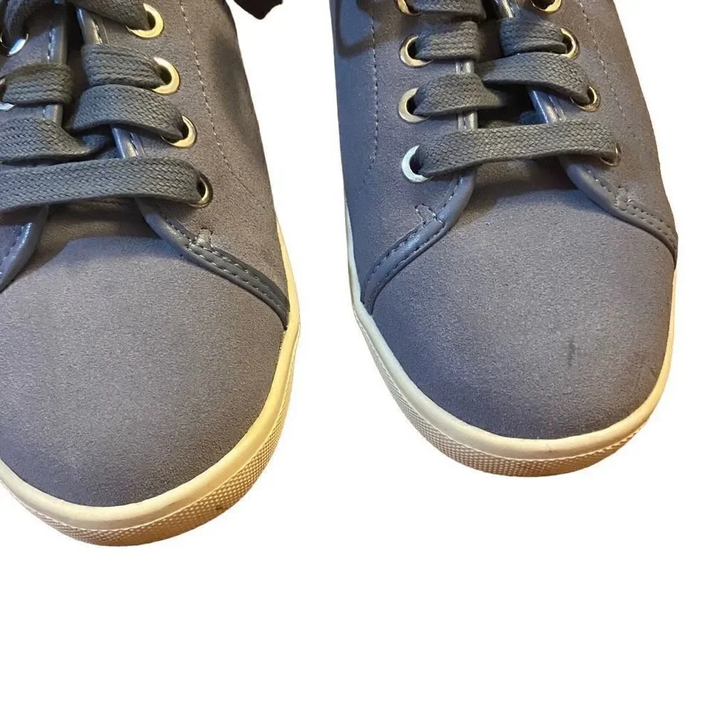 Vionic Brinley Water Resistant Suede Sneakers Blue Size 7 - Picture 3 of 9